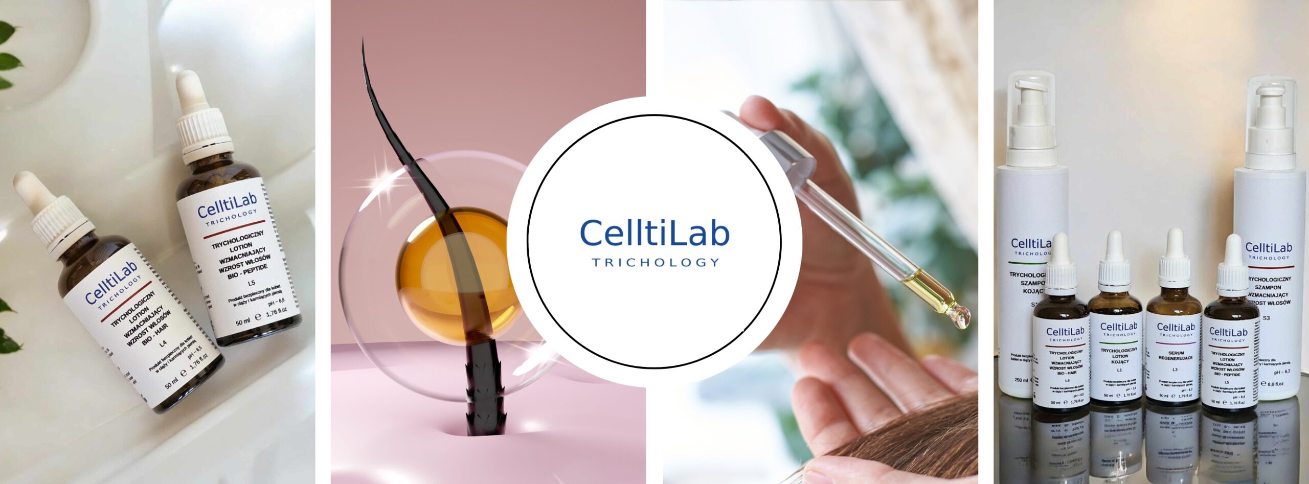 Maski tryshologicxne Celltilab M1, M2, M3 konsultacja trychologiczna gabinet trychologiczny Bydgoszcz Serum Naprawcze L2 Kosmetyki CelltiLab Tricoart Milena Kwaśniewska, specjalizuję się w diagnostyce i leczeniu problemów skóry głowy oraz włosów, oferując profesjonalne konsultacje i indywidualnie dobrane terapie. Nowa 15, 85-119 Bydgoszcz https://milena-trycholog.pl